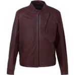 Tergan Bordo Hakiki Deri Erkek Hakiki Deri Mont - E22BDM310382-R4X - Bordo_R4X - 5XL