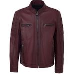 Tergan E23BDM310545-R4X Bordo Hakiki Deri Erkek Mont