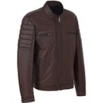Tergan Kahve Hakiki Deri Erkek Hakiki Deri Mont - E24BDM310558-Q4Q - Kahverengi - 5XL