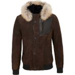Tergan Kahve Hakiki Deri Erkek Hakiki Deri Mont - E24KKM310595-D38 - Kahverengi_D38 - 3XL