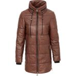 Tergan Kahve Hakiki Deri Kadın Hakiki Deri Mont - K24KDM320454-Q4Q - Kahverengi_Q4Q - S