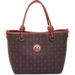 Tergan Kahverengi Print Kadın Omuz Çantası - S26Y1PR09193-T4J - Kahverengi_T4J