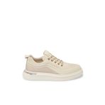 Tergan Krem Hakiki Deri Erkek Sneaker - E25I1AY57276-A68