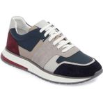 Tergan Lacivert Hakiki Deri Erkek Sneaker - E24I1AY56735-D44 - Lacivert-D44