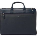 Tergan Lacivert Hakiki Deri Unisex Evrak Çantası - S1EV00021218-D6M