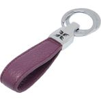 Tergan Mor Hakiki Deri Unisex Anahtarlık - S1AN00000248-C48 - Mor_C48