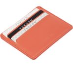 Tergan Pembe Hakiki Deri Unisex Kredi Kartlık - S1KK00001050-S9H - Turuncu_S9H