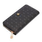 Tergan S1CB00055823-T0E Siyah Print Kadın Cüzdan