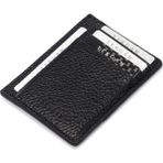Tergan Siyah Deri Unisex Kredi Kartlık - S1KK00001676-A41 - Siyah_A41