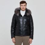 Tergan Siyah Hakiki Deri Erkek Hakiki Deri Mont - E23BDM310464-Q3H - Siyah_Q3H - 5XL