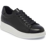 Tergan Siyah Hakiki Deri Erkek Sneaker - E25S1AY57542-A23 - Siyah_A23