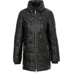 Tergan Siyah Hakiki Deri Kadın Deri Mont - K24KDM320454-Q3H - Siyah_Q3H - XL