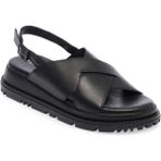 Tergan Siyah Hakiki Deri Kadın Sandalet - K24Y1SN67140-A23 - Siyah_A23