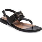 Tergan Siyah Hakiki Deri Kadın Sandalet - K24Y1SN67409-A23 - Siyah_A23