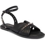 Tergan Siyah Hakiki Deri Kadın Sandalet - K25Y1SN67783-A23 - Siyah_A23