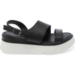 Tergan Siyah Hakiki Deri Kadın Sandalet - K25Y1SN67881-A23 - Siyah_A23