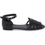 Tergan Siyah Hakiki Deri Kadın Sandalet - K25Y1SN67955-A23 - Siyah_A23