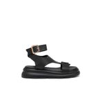 Tergan Siyah Hakiki Deri Kadın Sandalet - K25Y1SN67991-A23