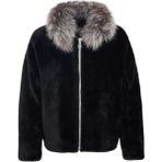 Tergan Siyah Tekstil Kadın Kürk Mont - K23KKM320373-R32 - Siyah_R32 - 3XL