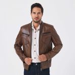 Tergan Taba Hakiki Deri Erkek Hakiki Deri Mont - E25KDM310601-R46 - Taba_R46