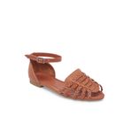 Tergan Taba Hakiki Deri Kadın Sandalet - K25Y1SN67955-A29