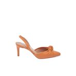 Tergan Turuncu Hakiki Deri Kadın Stiletto - K24I1AY67169-T6S