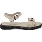 Tergan Vizon Hakiki Deri Kadın Sandalet - K25Y1SN67976-A44 - Vizon_A44