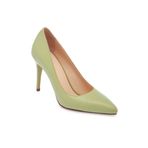 Tergan Yeşil Hakiki Deri Kadın Stiletto - K24S1AY67599-G81