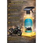 Terlans Motosiklet Temizleyici Hızlı Cila Sprey 500 ml Mikrofiber Bez Motorcycle Cleaner Polish