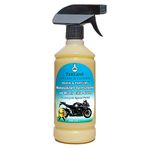 Terlans Motosiklet Temizleyici Parlatıcı Hızlı Cila | Boyalı Alan & Plastik Aksam | Parfümlü | 500 ml SPREY + Mikrofiber Bez