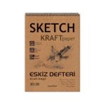 Terletmez Shop Etika Kağıt A5 Eskiz Defteri 90 Gr. Spiralli 50 Yaprak - Option-1
