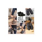 TERLİKLAND 5'li Önü Kapalı Terlik Peluş Yıkanabilir Kışlık Ev Terliği Misafir Çeyiz Bohça Terliği