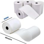 Termal Adisyon Yazıcı Kağıdı Rulosu 80X40 Adisyon Yazıcı Kağıdı (50 Adet) - Beyaz