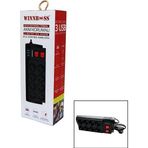 TERMAL AKIM KORUMALI 16A 8Lİ PRİZ 3XUSB 2MT ANAHTARLI UZATMA KABLO SİYAH-Findit