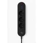 Termal Akım Korumalı 3'lü Priz – 2 USB-A + 1 Type-C Çıkış – 2500 Watt – Güvenlik ve Isı Koruması