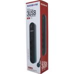 TERMAL AKIM KORUMALI 4LÜ PRİZ 3XUSB 2MT ANAHTARLI UZATMA KABLO SİYAH 10A - 2500W-Findit