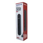TERMAL AKIM KORUMALI 4LÜ PRİZ 3XUSB 2MT ANAHTARLI UZATMA KABLO SİYAH 10A - 2500W