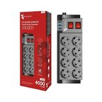 Termal Akım Korumalı, 8' Li Priz Soketi, Isıya Dayanıklı Yapı, 8x Priz Girişi, 3x Usb Girişi, Çocuk Korumalı Priz Çoğaltıcı, 2 Metre kablolu Akım Koruyucu