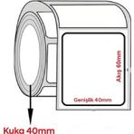 Termal Barkod Etiketi 60x40mm (1000 li Rulo)