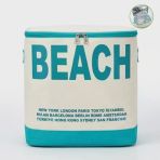 Termal Çanta 20 Lt – Beach Baskılı Buzluk Çanta, Plaj & Piknik İçin Soğuk Tutan