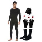 Termal Içlik Seti Alt Üst Içlik Boyunluk Bere Eldiven Çorap, Karışık, 2XL, BTTBAK10MOMS753665588992732