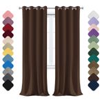 Termal Karartma Perdesi 200 x 220 cm Grometli Opak Pencere Perdeleri Ses Yalıtımlı Çocuk Odası ve Oturma Odası Koyu Köri Rengi Enerji Verimli Gizlilik Kalkanı