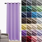 Termal Karartma Perdesi Yatak Odası Oturma Odası Balkon için Delikli Pembe 86 x 114 cm Ses Geçirmez ve Opak Çocuk Odası Perdesi 1'li Set