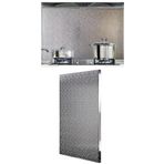 Termal koruyucu panel, kendinden yapışkanlı manyetik mat, buzdolabı, ızgara, ocak ve fırın için – Alüminyum kağıt termal koruyucu (40 x 60 cm) – dayanıklı, kolay kurulum, baskı