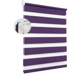 Termal Panjur 60 x 180 cm - Yalıtım UV Koruması, Mor Kumaş - B odası Pencere Panjurları, Kurulum Kiti ile