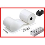 Termal Pos ve Adisyon Rulosu,termal Yazıcı Kağıdı,termal Bilgi Fişi 80 mm x 30 mt (6 Paket) 60 Adet