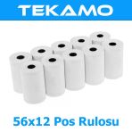 Termal Pos Yazarkasa Rulosu 56X12 10 Adet 1 Paket