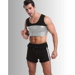 Termal Sauna Atlet Korse Yağ Yakımına Yardımcı Terleten İncelten Zayıflatan Termal Atlet Dik Duruş (extra large (XL))