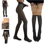 Termal ten rengi külotlu çorap içi polarlı ten rengi ince çorap görünümlü külotlu çorap S/M ve L/XL