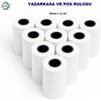 Termal Yazarkasa ve Pos Rulosu 56MM x 12METRE 100 Lü Koli - 56 x12 Metre - 56 x 12 Metre